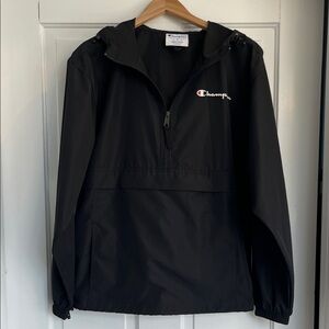 Champion Men’s Black Hooded Jacket NWOT Size Small